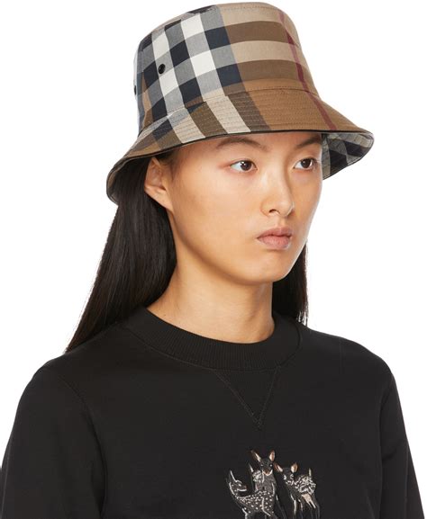 burberry kids winter hat|burberry canvas check bucket hat.